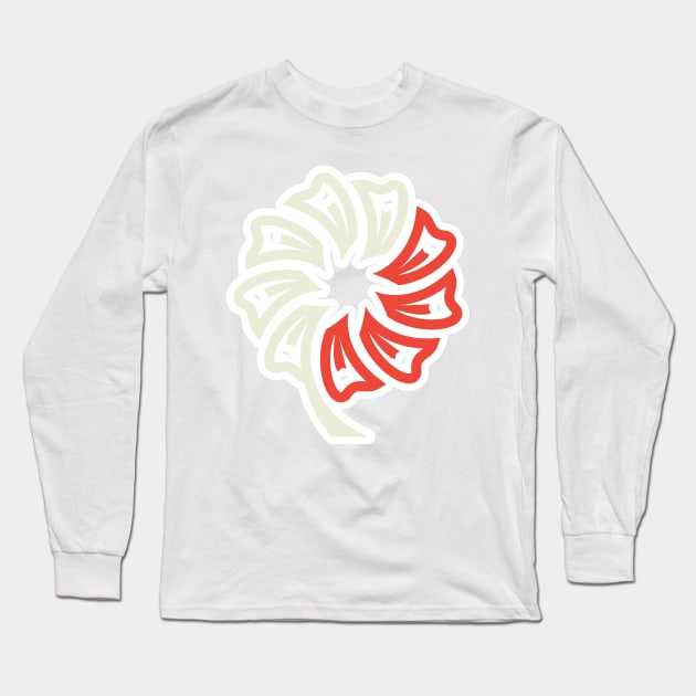 Tooth Flower circle pattern for Dental logo design. Dental care logo design. Long Sleeve T-Shirt by AlviStudio